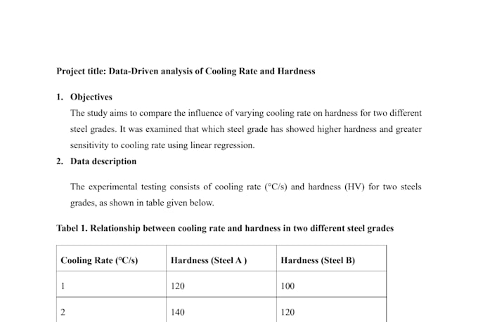 data analysis using python of engineering data